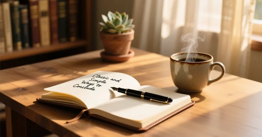 Classic and Simple Ways to Conclude