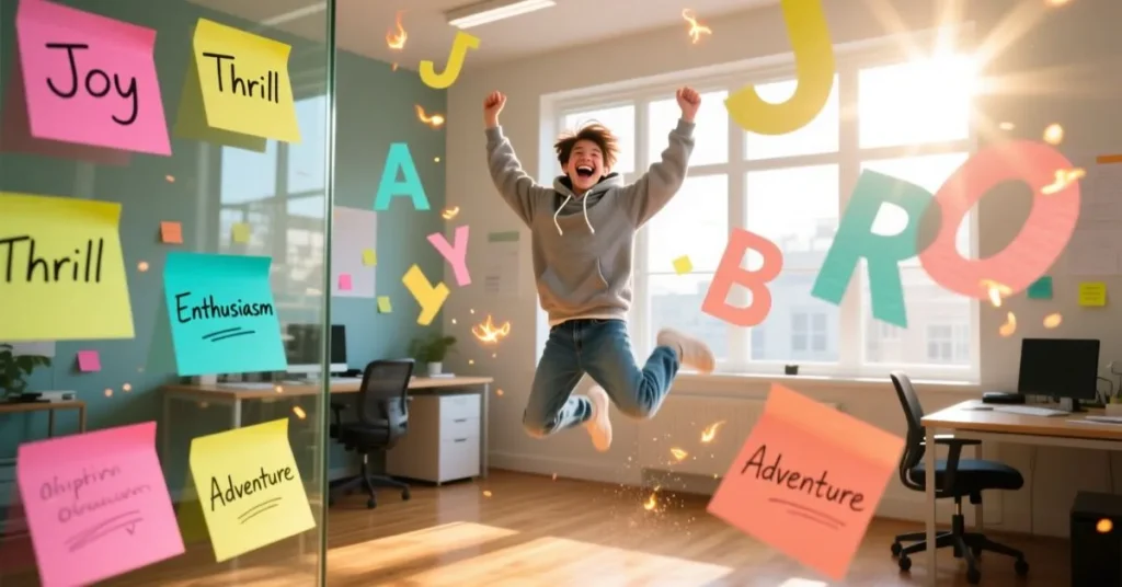 Excited or Energetic Words