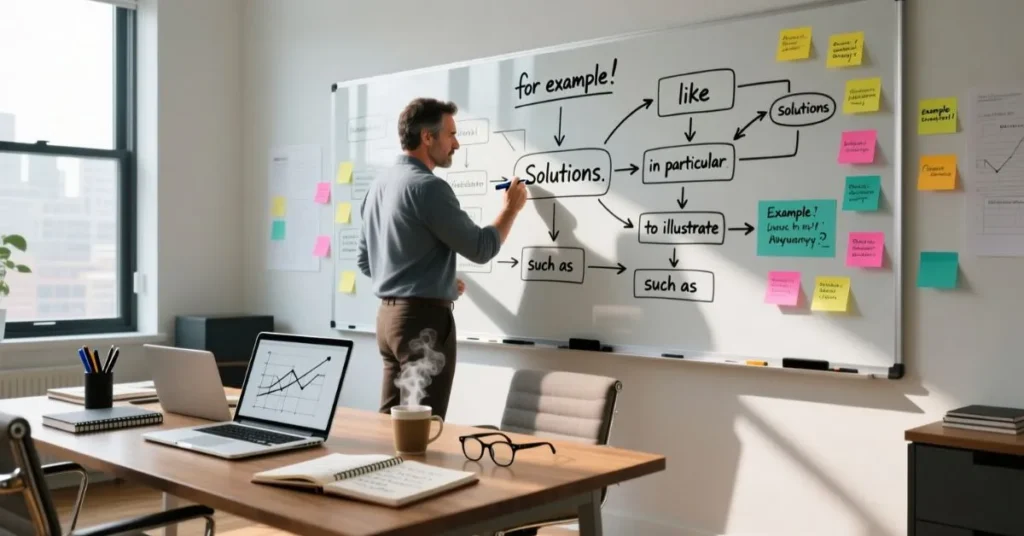 Other ways to say for instance in problem solving