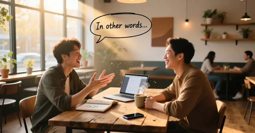 Ways to Say In Other Words in Friendly Conversation