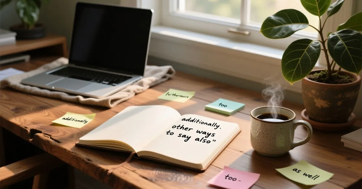 Other ways to say also