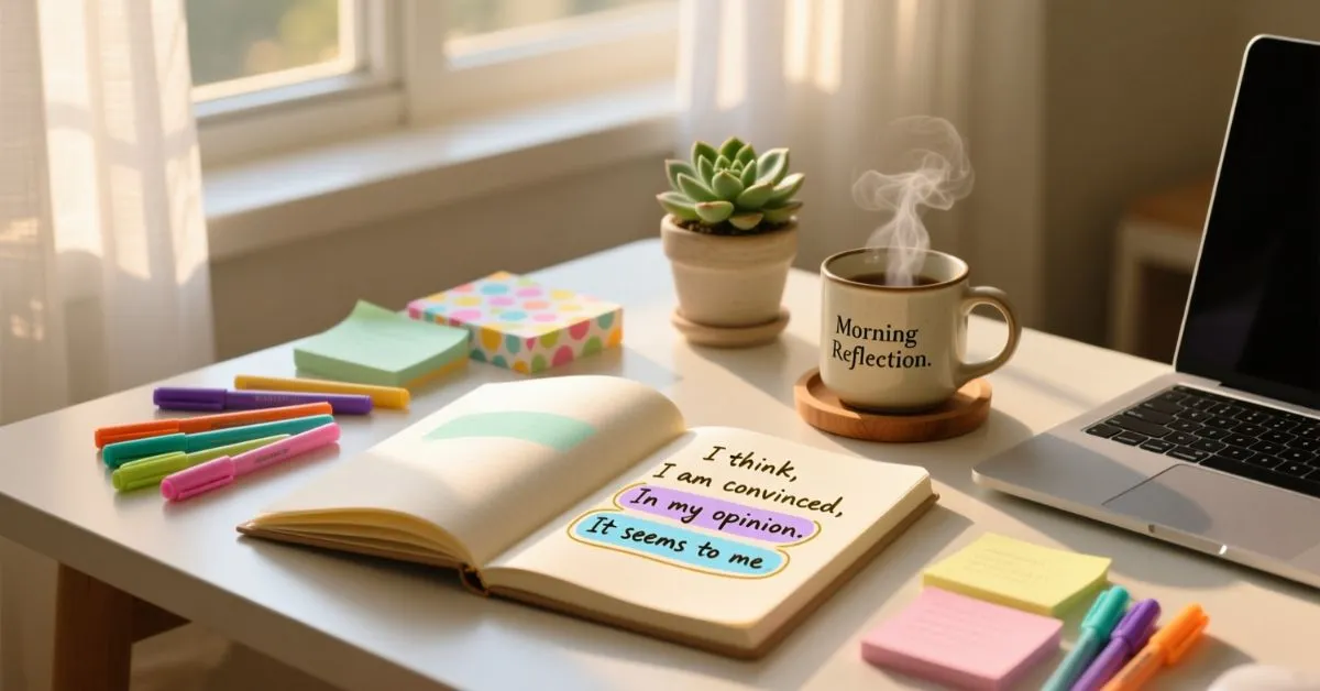 Other ways to say I believe in an essay