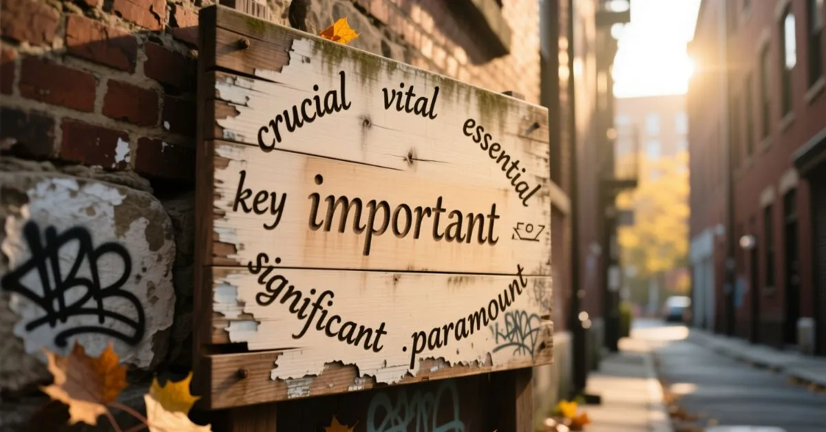 Other ways to say important