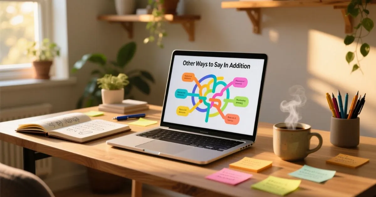 Other ways to say in addition