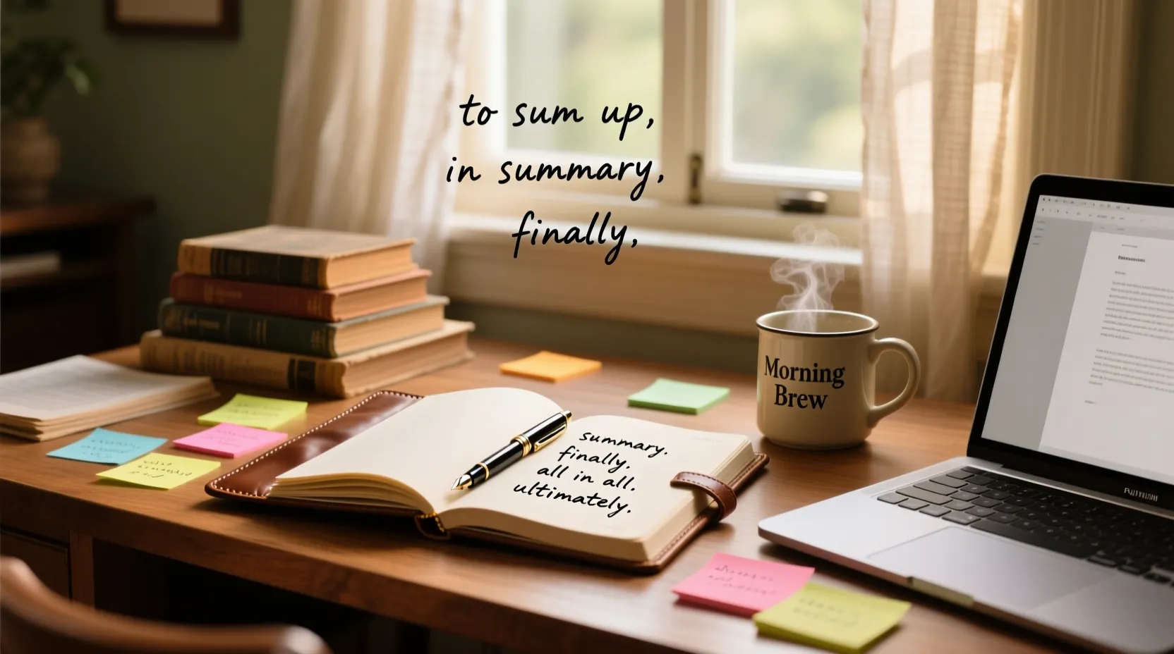 other ways to say in conclusion