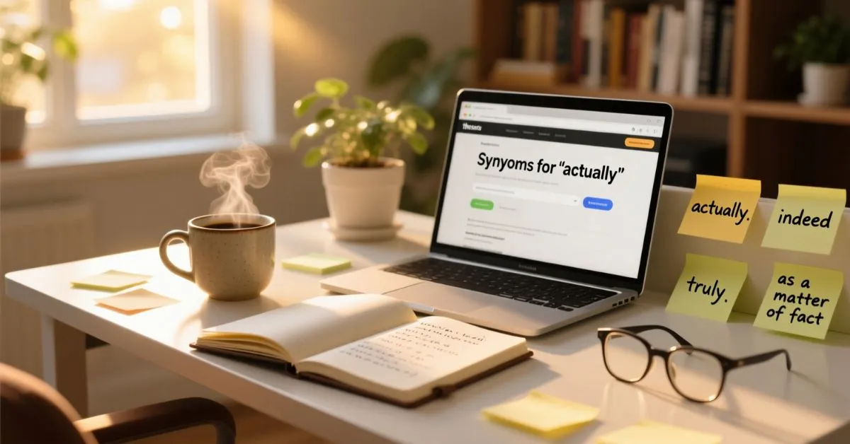 other ways to say in fact