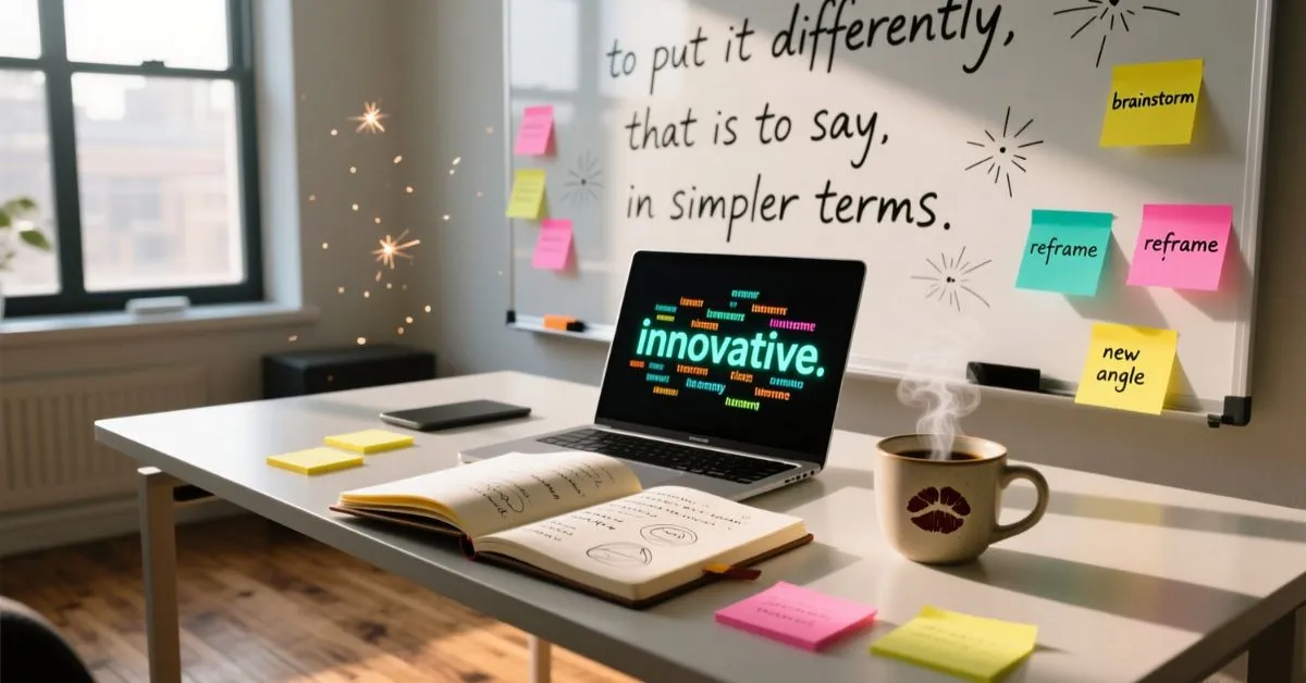 Other ways to say in other words