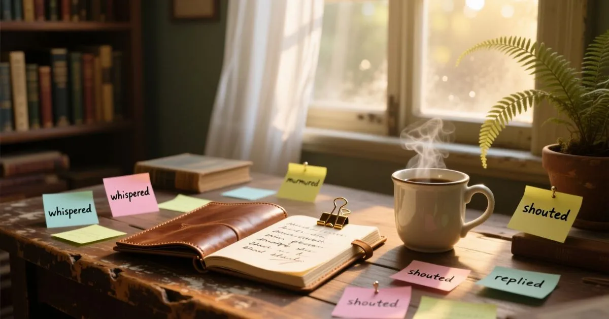 Other ways to say said in dialogue