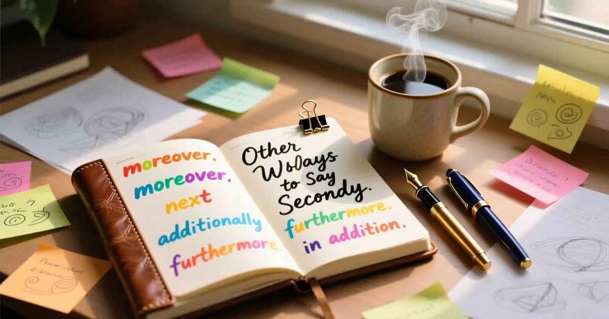 Other Ways to Say Secondly