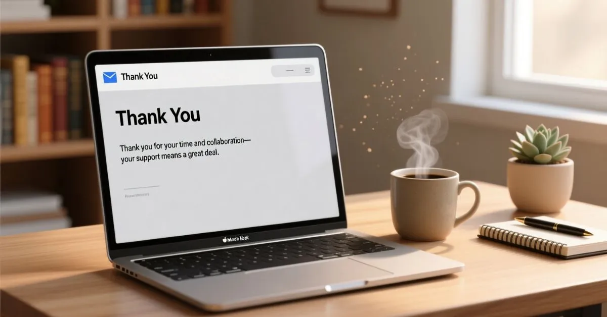 other ways to say thank you in email