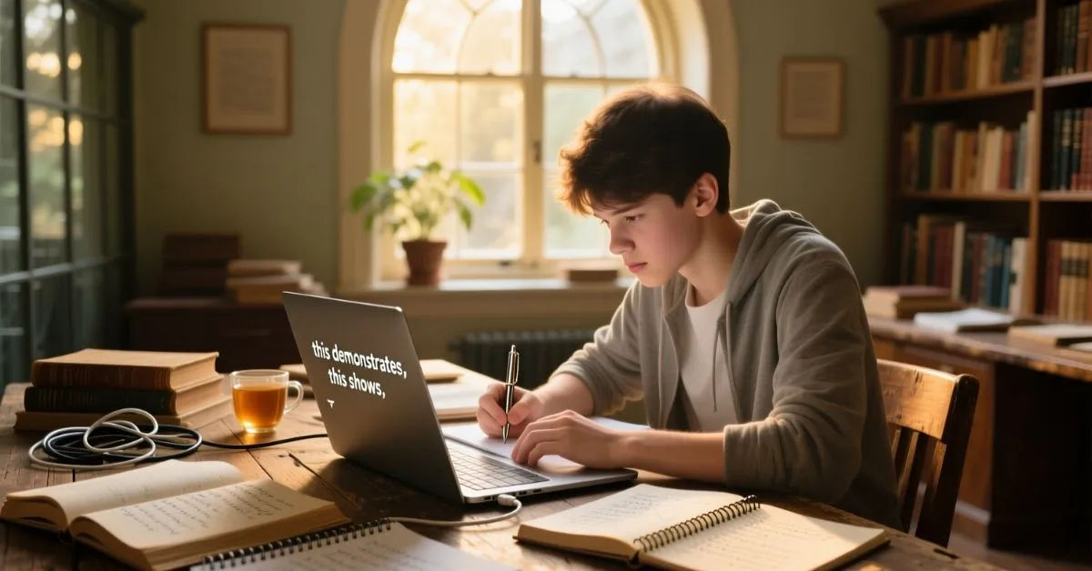 Other ways to say this shows in an essay